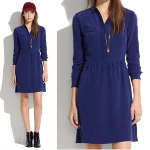 Madewell 100% Silk Cinema Shirt Dress 2